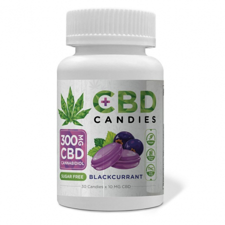 Dulciuri CBD - Bomboane CBD, Euphoria, 300mg, Coacaze