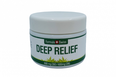 Cosmetice CBD - Crema CBD+CBG, Deep Relief Cream 600mg+600mg, 30ml