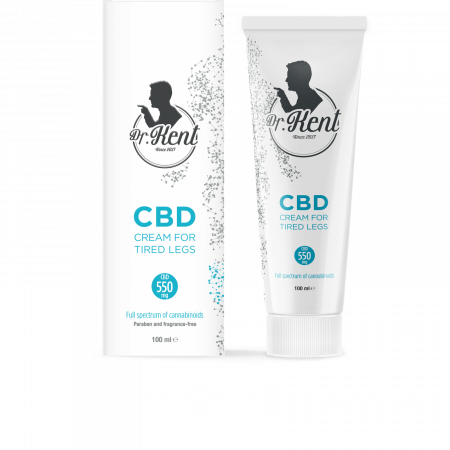 Cosmetice CBD - Crema CBD pentru Picioare, Full Spectrum, Dr. Kent, PharmaHemp, 550mg, 100ml
