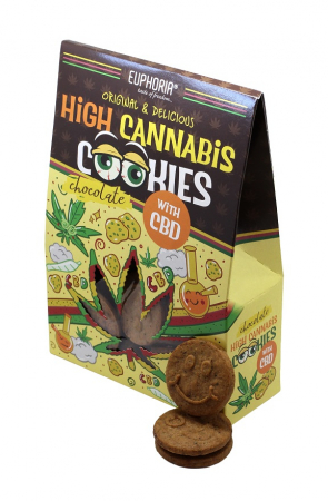 Dulciuri CBD - Fursecuri CBD 'Euphoria' Ciocolata, 100gr