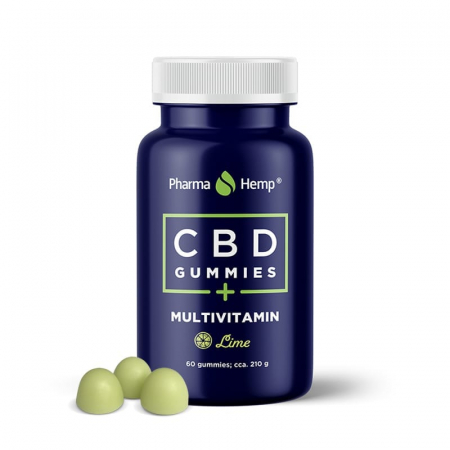 Dulciuri CBD - Jeleuri CBD Multivitamin, 60buc, 600mg, PharmaHemp
