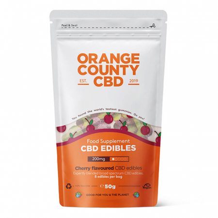Dulciuri CBD - Jeleuri CBD, Orange County CBD, Cirese, 200mg