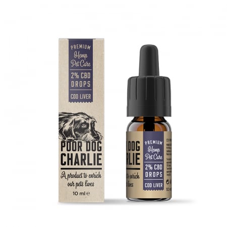 CBD Animale - Ulei CBD 2%, 200mg, pentru Animale, Aroma Ficat, Full Spectrum, 10ml