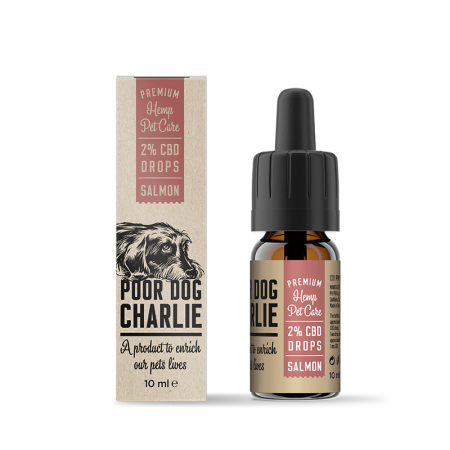 CBD Animale - Ulei CBD 2%, 200mg, pentru Animale, Aroma Somon, Full Spectrum, 10ml