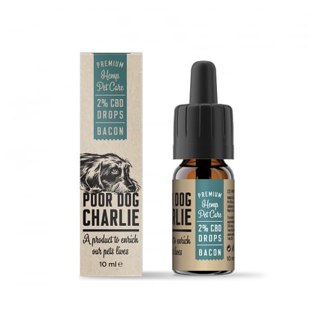 CBD Animale - Ulei CBD 2% pentru Animale, Aroma Sunca, Full Spectrum, 10ml