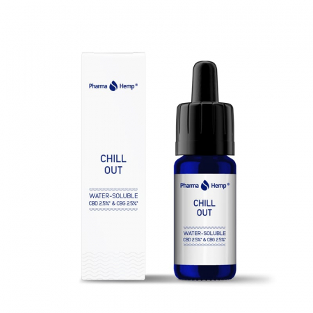 Ulei CBD - Ulei CBD+CBG 5%, 500mg, Solubil in Apa, Chill Out, Full Spectrum, 10ml