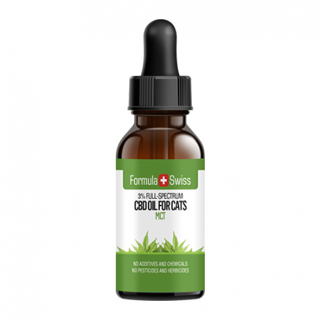 CBD Animale - Ulei CBD 3%, 300mg, Premium, Natural, pentru Pisici, 10ml