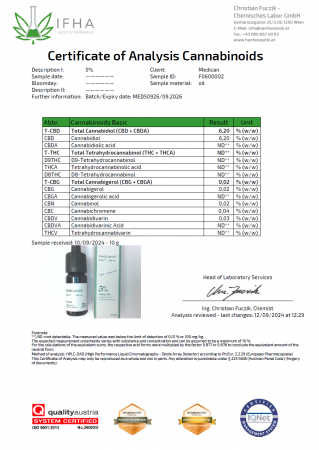 Ulei CBD 5%, 500mg, Full Spectrum, Premium, 10ml [4]