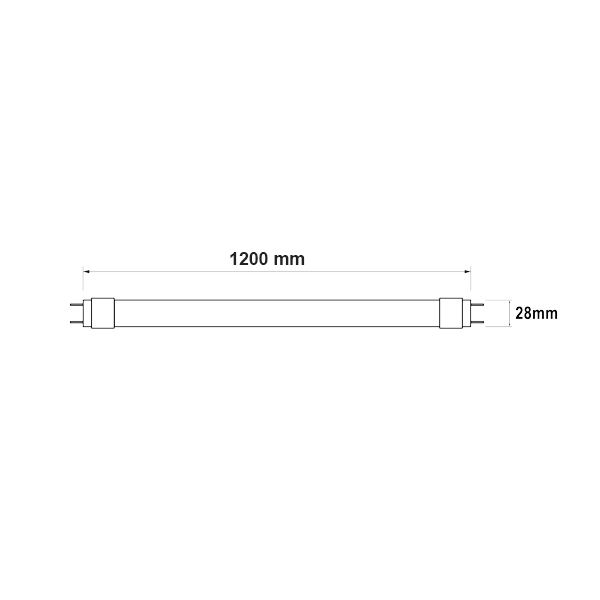 Tub LED 18w T8 lumina rece [4]
