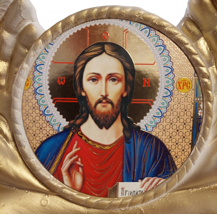 Candela ceramica Iisus Hristos CDL0102-IHB alba [2]