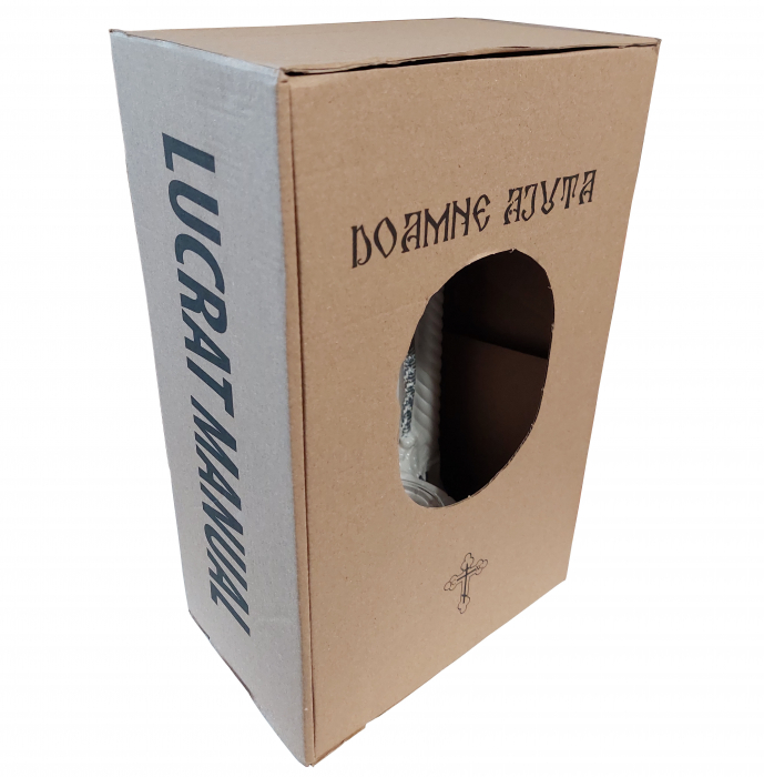 Candela ceramica Maica Domnului CDL0120-MDG alba [5]