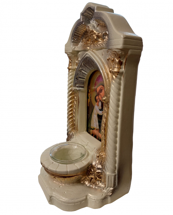 Candela ceramica Maica Domnului CDL0110-MDS maro [3]
