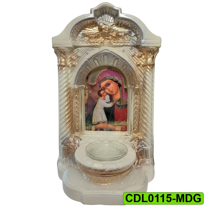 Candela ceramica Maica Domnului CDL0110-MDS maro [1]