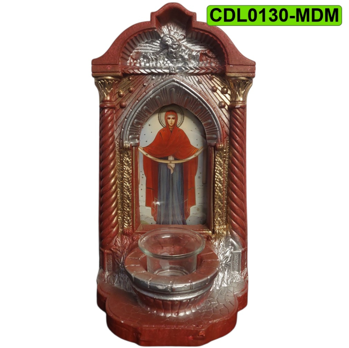 Candela ceramica Maica Domnului CDL0130-MDM maro [2]