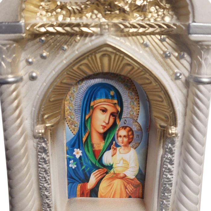 Candela ceramica Maica Domnului CDL0131-MDA alba [4]