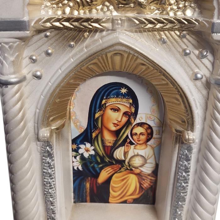 Candela ceramica Maica Domnului CDL0132-MDA alba [4]