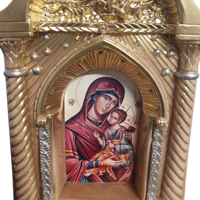 Candela ceramica Maica Domnului CDL0133-MDG aurie [3]