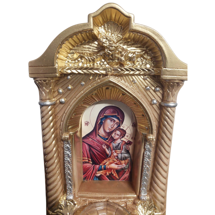 Candela ceramica Maica Domnului CDL0133-MDG aurie [5]