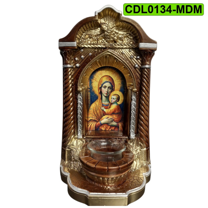 Candela ceramica Maica Domnului CDL0134-MDM maro [2]