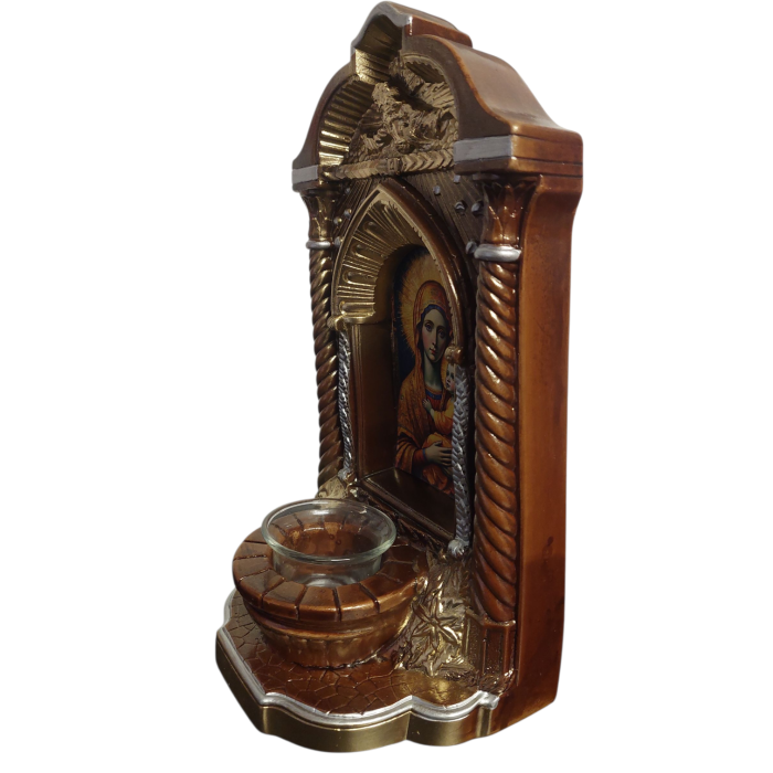 Candela ceramica Maica Domnului CDL0134-MDM maro [5]