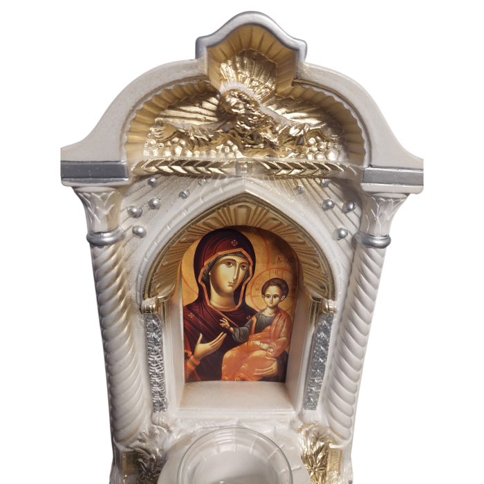 Candela ceramica Maica Domnului CDL0138-MDA alba [3]