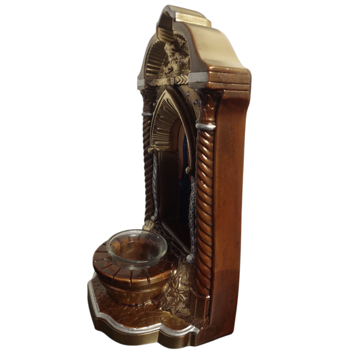 Candela ceramica Maica Domnului CDL0139-MDM maro [4]