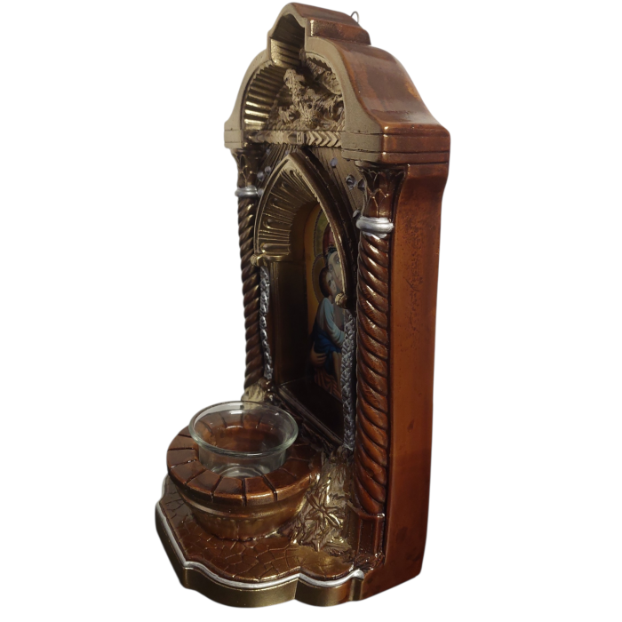 Candela ceramica Maica Domnului CDL0141-MDM maro [4]