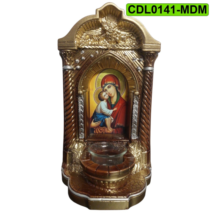 Candela ceramica Maica Domnului CDL0141-MDM maro [2]