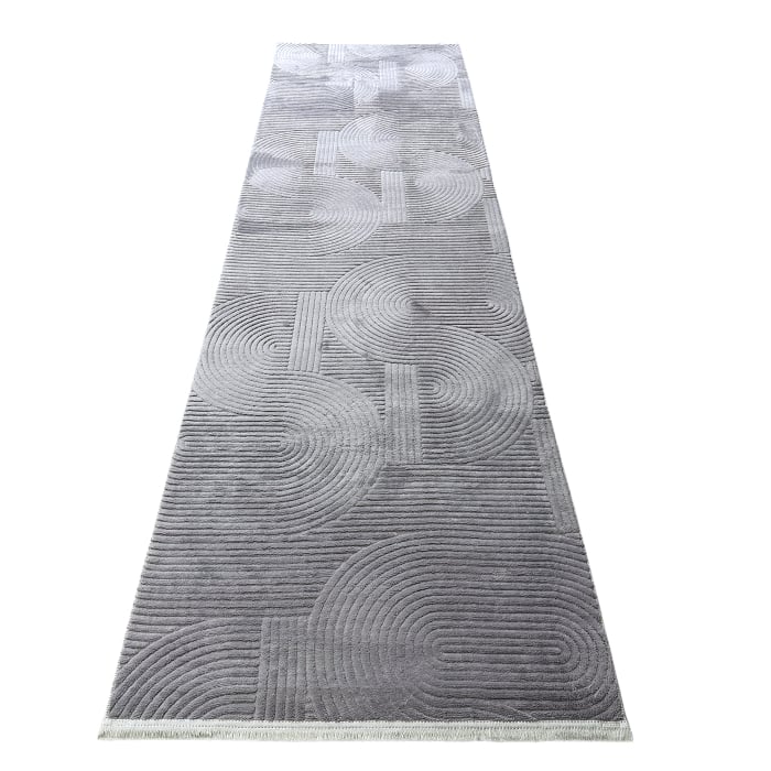 Covor traversa antiderapant CCA1402 80x200 cm gri [2]