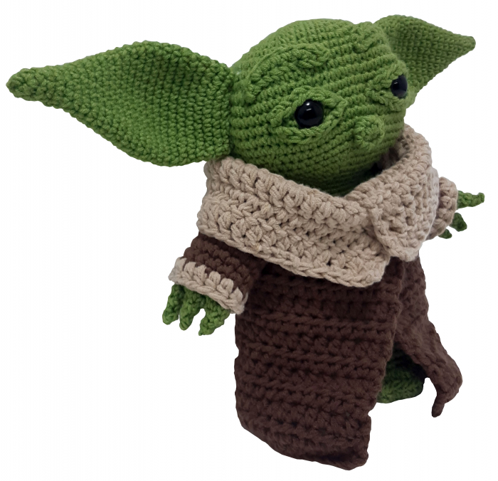 Jucărie unicat croșetată manual maestrul Yoda [4]