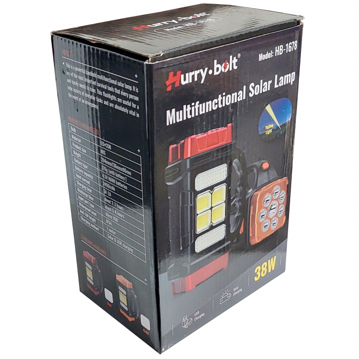 Lanterna LED reincarcabila solar HL-1678G aurie [12]