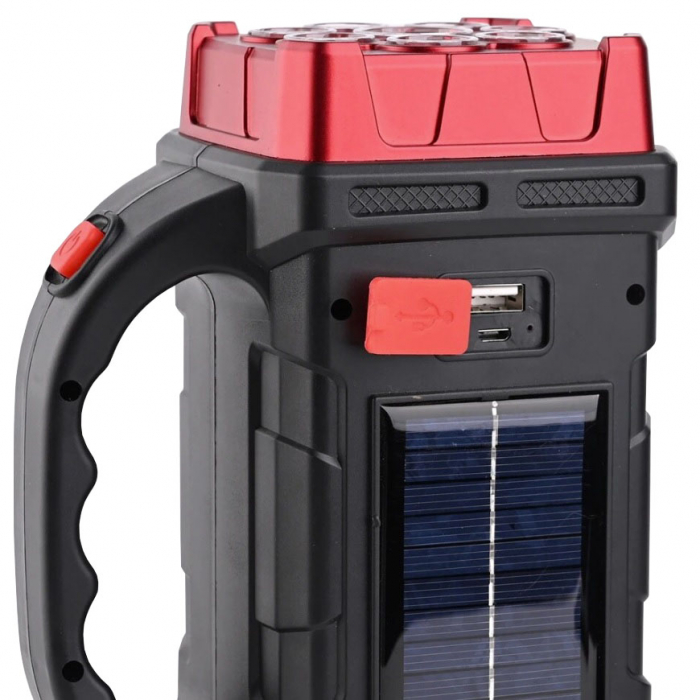 Lanterna LED reincarcabila solar HL-1678R rosie [4]