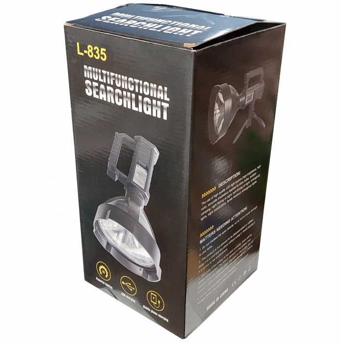 Lanterna LED reincarcabila tip reflector cu trepied L-835 [11]