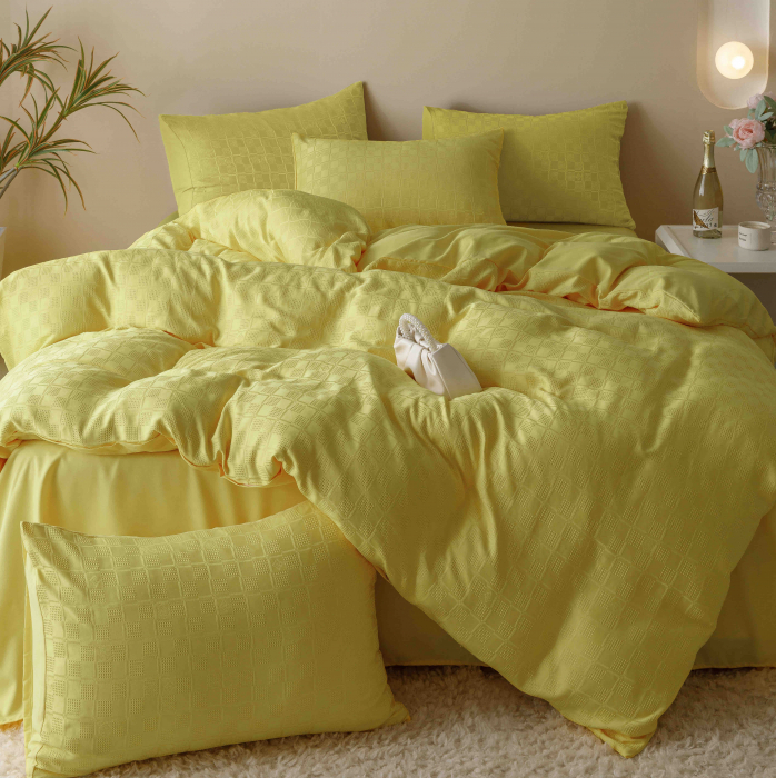 Lenjerie bumbac Jacquard, pat dublu, 6 piese, LJX0007-2C6 [2]
