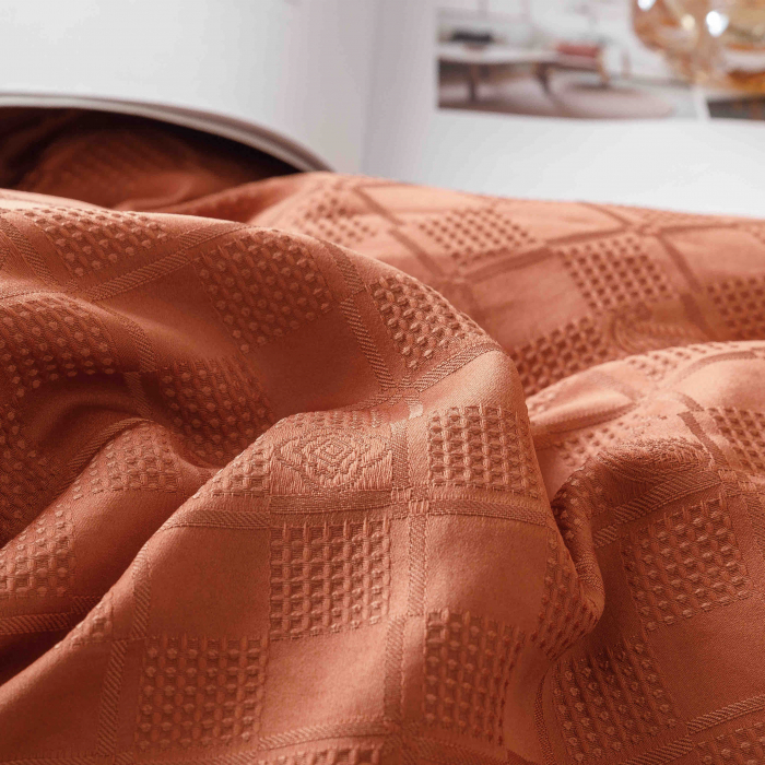 Lenjerie bumbac Jacquard, pat dublu, 6 piese, LJX0017-2C6 [4]