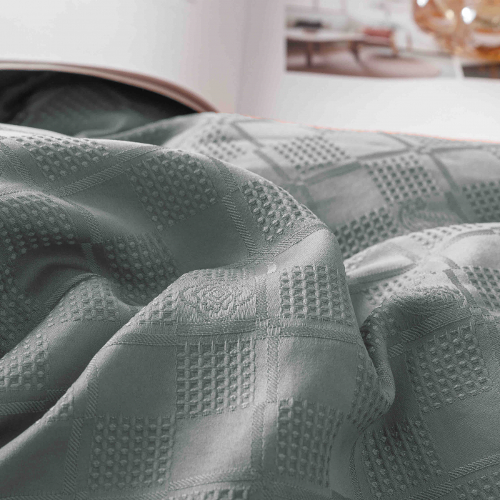 Lenjerie bumbac Jacquard, pat dublu, 6 piese, LJX0021-2C6 [5]