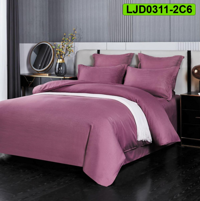 Lenjerie Damasc pentru pat dublu, 6 piese, LJD0309-2C6 [3]