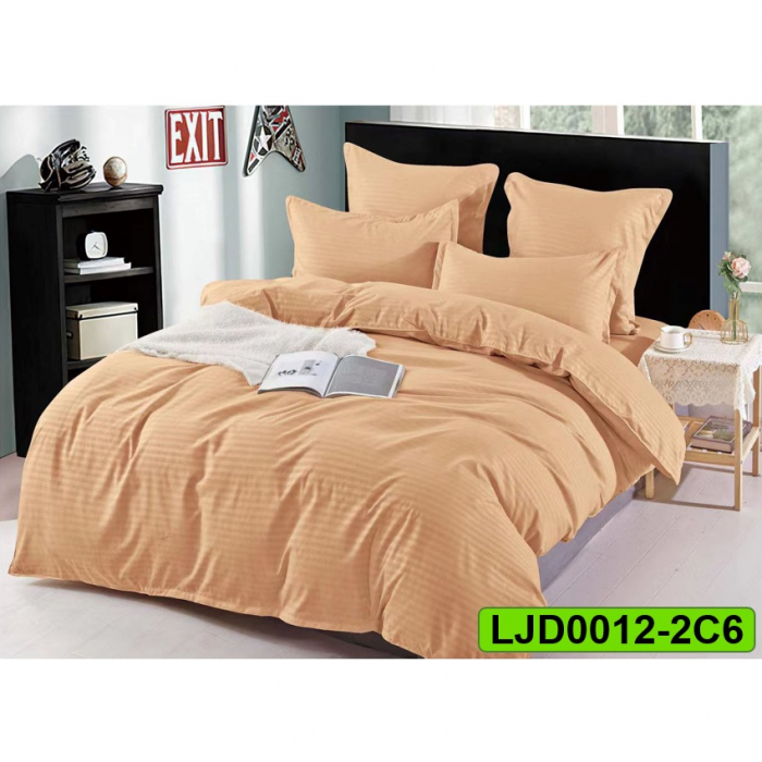 Lenjerie Damasc pentru pat dublu, 6 piese, LJD0012-2C6 [1]