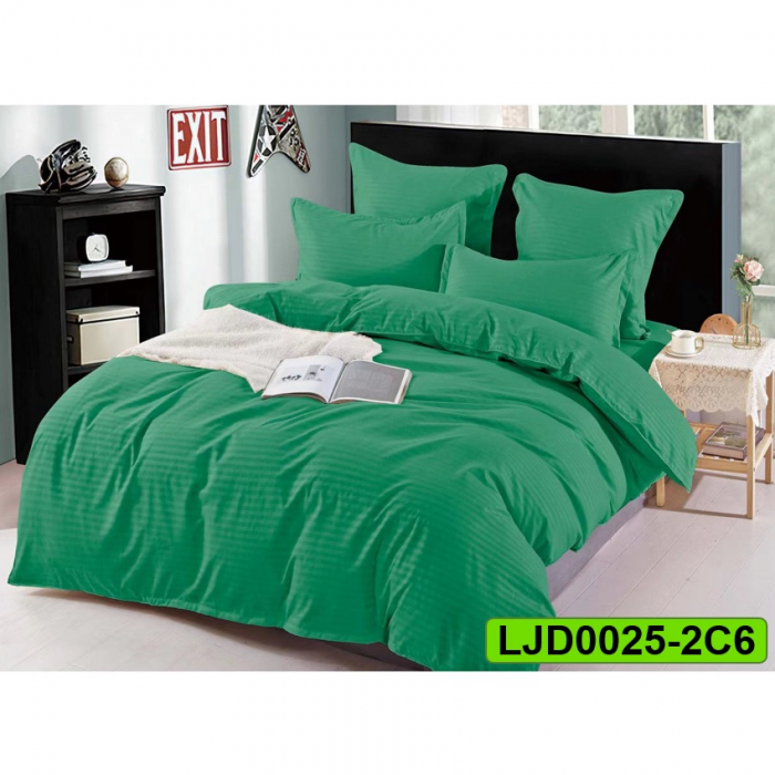 Lenjerie Damasc pentru pat dublu, 6 piese, LJD0025-2C6 [1]