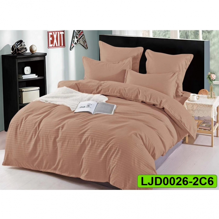 Lenjerie Damasc pentru pat dublu, 6 piese, LJD0026-2C6 [1]