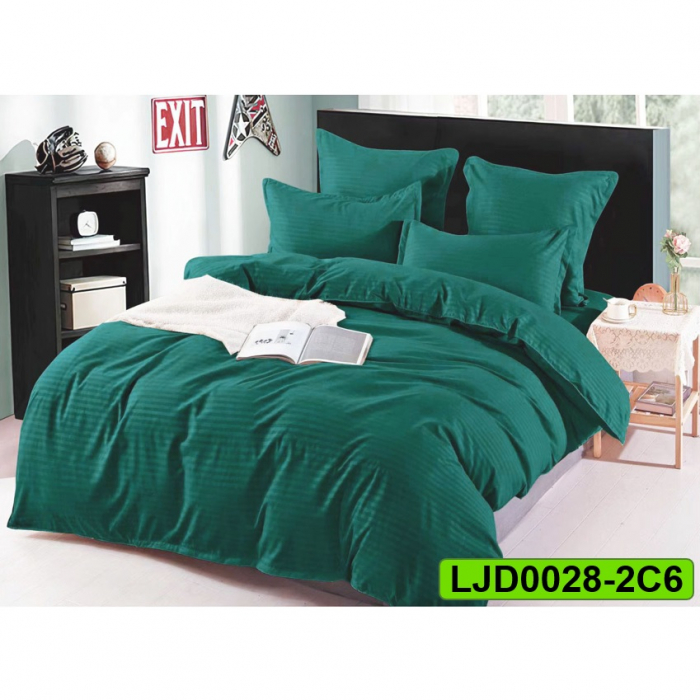 Lenjerie Damasc pentru pat dublu, 6 piese, LJD0028-2C6 [1]
