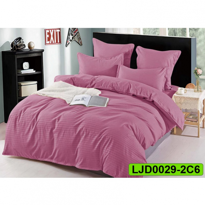 Lenjerie Damasc pentru pat dublu, 6 piese, LJD0029-2C6 [1]