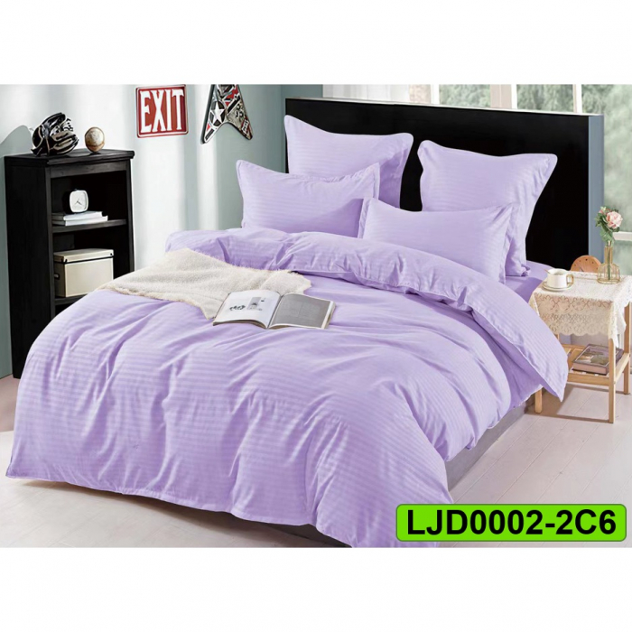 Lenjerie Damasc pentru pat dublu, 6 piese, LJD0002-2C6 [1]