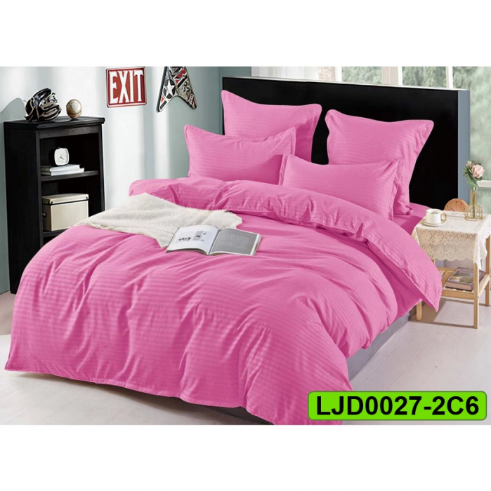Lenjerie Damasc pentru pat dublu, 6 piese, LJD0027-2C6 [1]