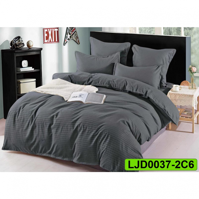 Lenjerie Damasc pentru pat dublu, 6 piese, LJD0037-2C6 [1]