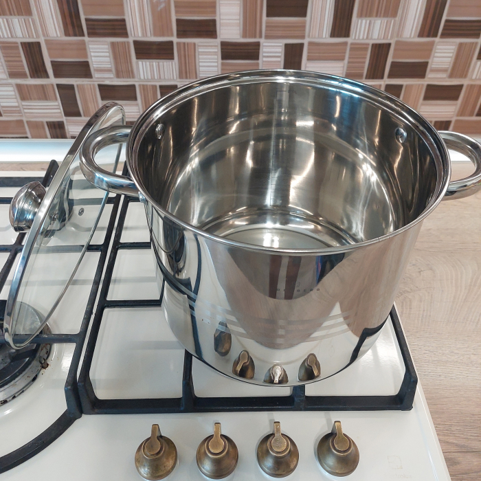 Oala inox cu capac sticla Edenberg EB-109 8.5L 24x20 cm [3]