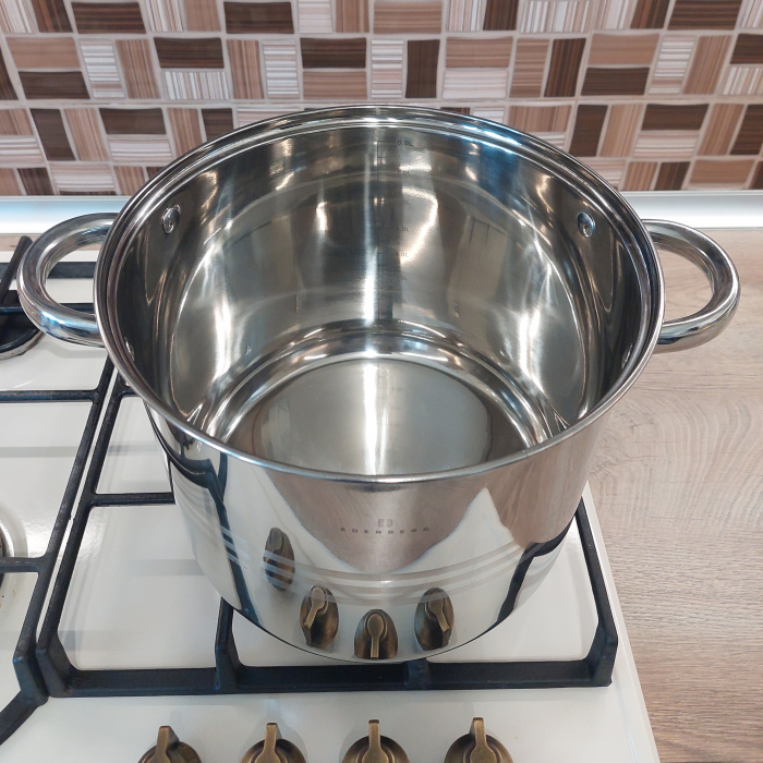 Oala inox cu capac sticla Edenberg EB-109 8.5L 24x20 cm [2]