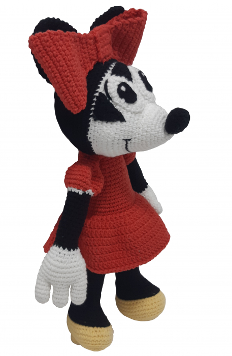 Jucărie unicat croșetată manual Minnie Mouse [4]