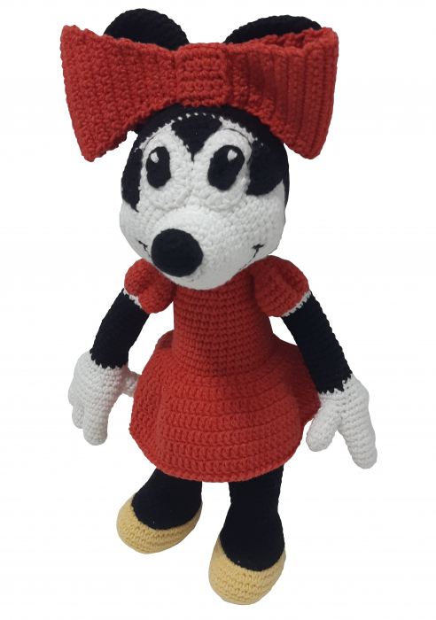 Jucărie unicat croșetată manual Minnie Mouse [2]