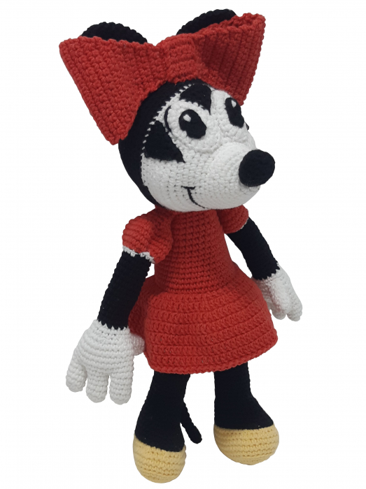 Jucărie unicat croșetată manual Minnie Mouse [3]